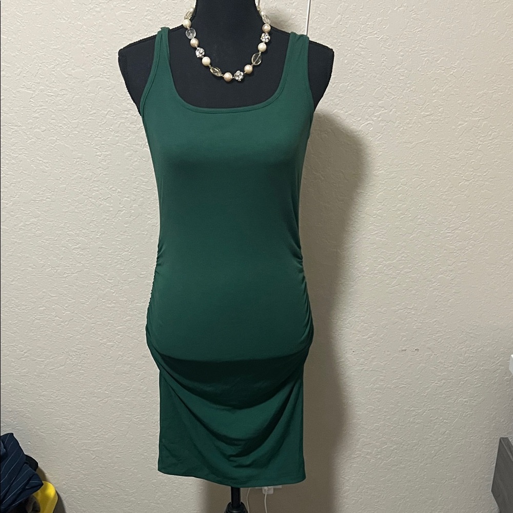 Green Sleeveless Bodycon Dress
